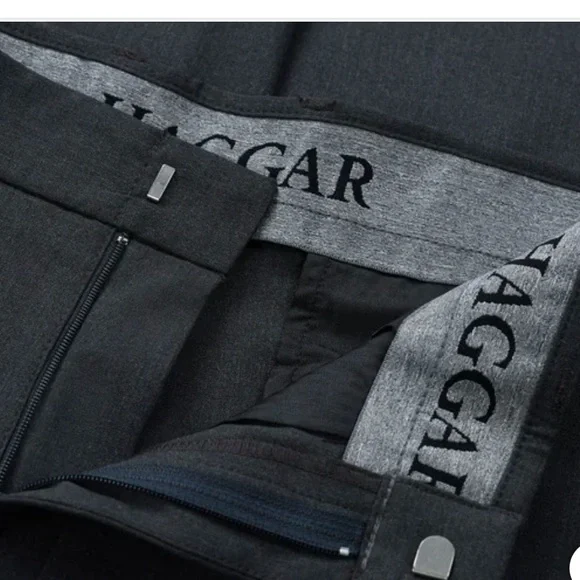 Haggar Men's Flex Dress Pant Dark Gray - Picture 7 of 7